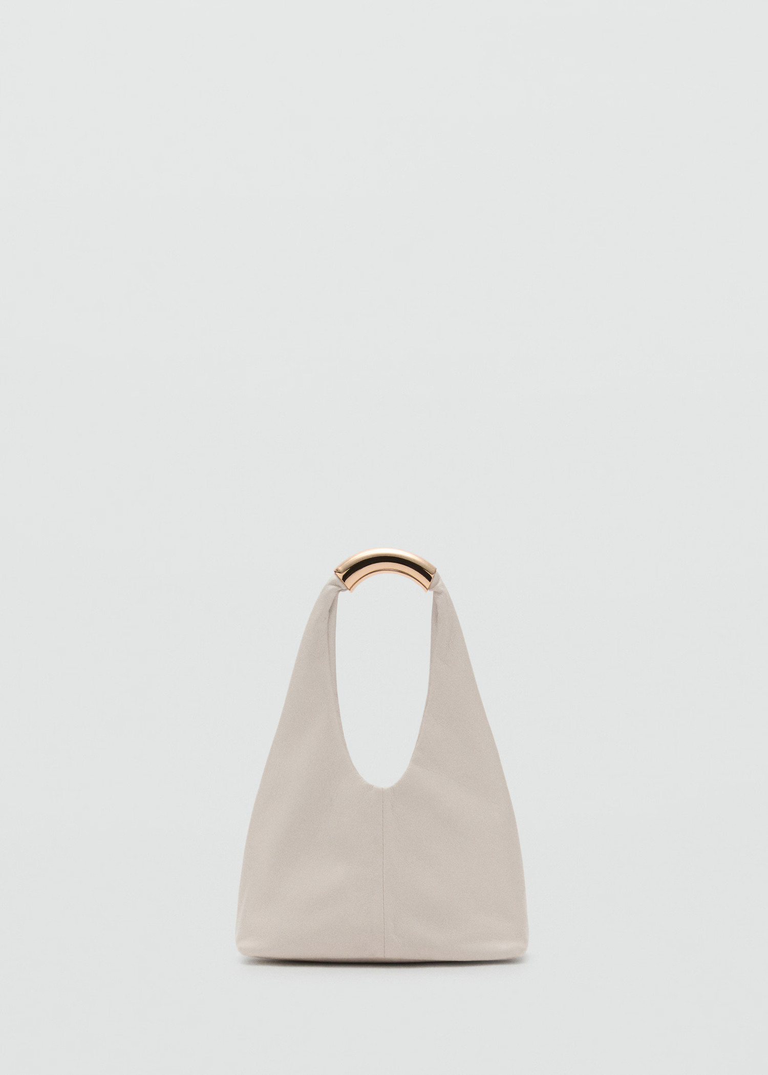 Handbag with metal handle - Women | MANGO United Kingdom | MANGO (UK)