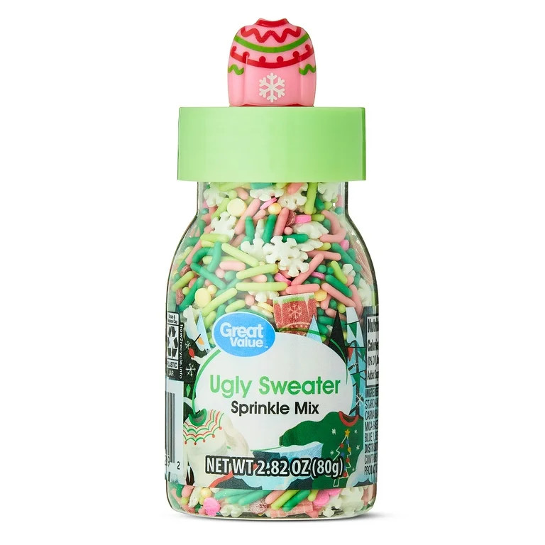 Great Value Ugly Sweater Multicolor, Sprinkle Mix, 2.82 oz | Walmart (US)
