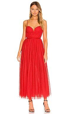 SAU LEE Selena Tulle Dress in Red from Revolve.com | Revolve Clothing (Global)
