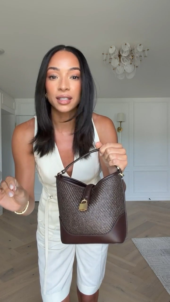 Up to 70% OFF Mango!! Extra 15% OFF for purchases over $200 with code SUMMER15! This bag is so cute and summery. It has great capacity for the size and has a strap so that it can be worn as a crossbody bag! Wearing size S linen jumpsuit 

mango sale, summer outfit, summer fashion, workwear, work outfit, office outfit, romper, business casual, summer work outfit, summer bag, euro summer

#LTKSaleAlert #LTKSeasonal