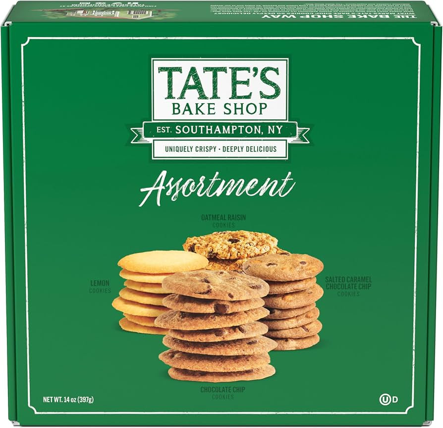Tate's Bake Shop Cookies Gift Box 4 Flavors, 14 oz | Amazon (US)
