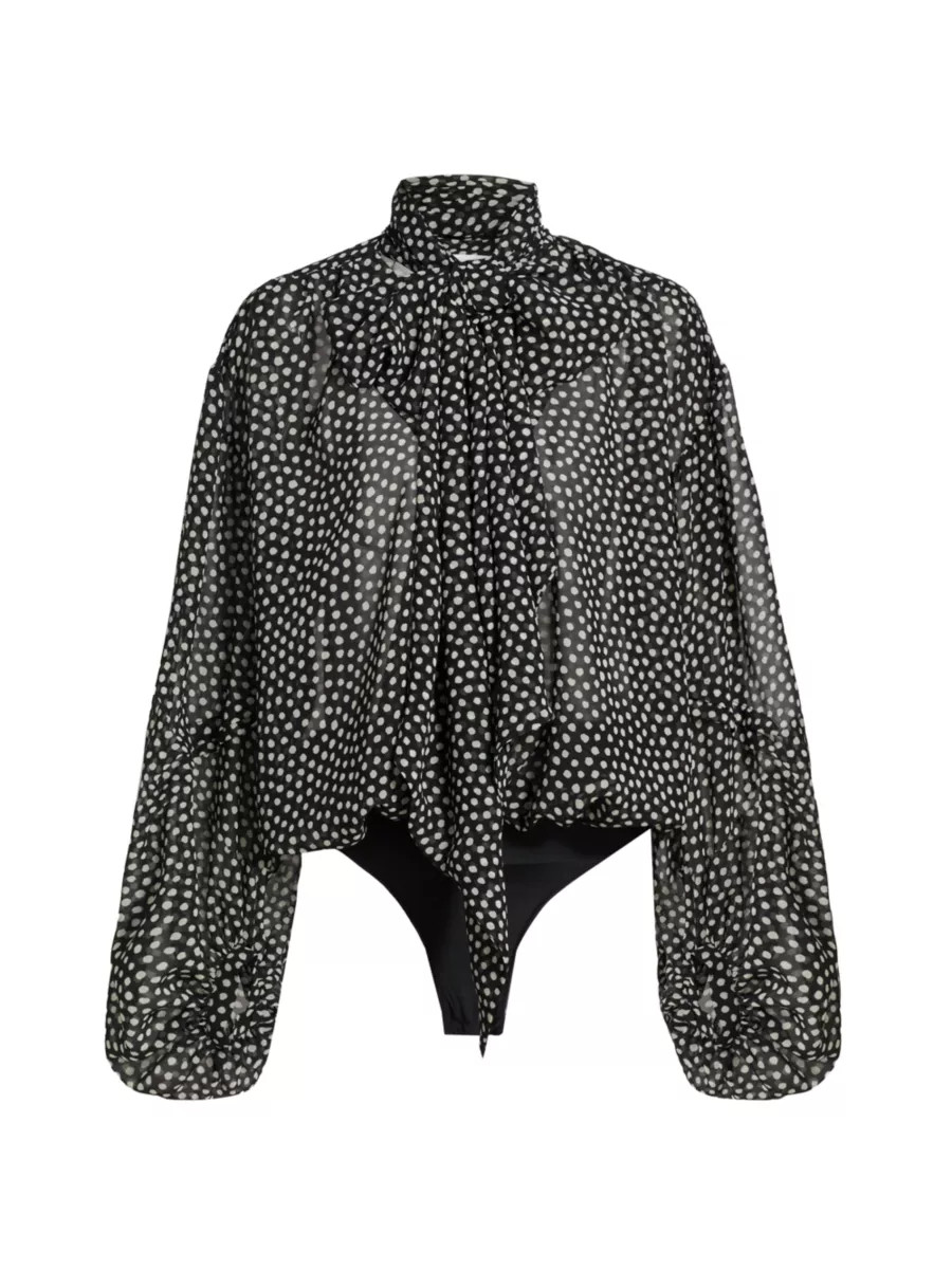 Raine Polka Dot Bodysuit | Saks Fifth Avenue
