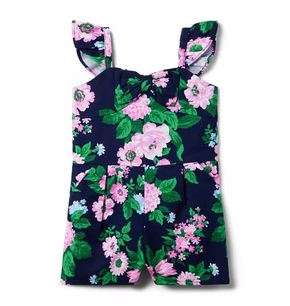 Floral Pique Romper | Janie and Jack
