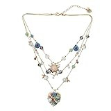 Betsey Johnson Woven Heart Layered Necklace | Amazon (US)