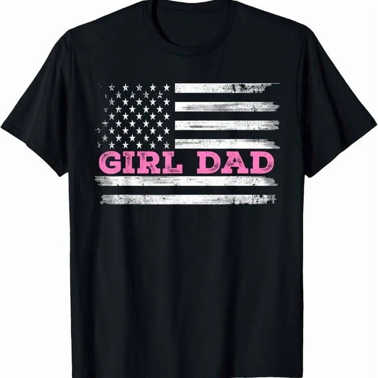Summer t Shirts Girl Dad Father'S Day Dad Daughter, Dad of Girls Outnumbered T-Shirt Adult Men'S ... | Walmart (US)