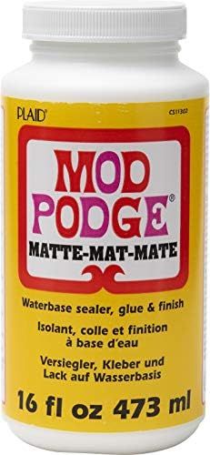 Mod Podge CS11302 Waterbase Sealer, Glue and Finish, 16 oz, Matte, 16 Fl Oz | Amazon (US)