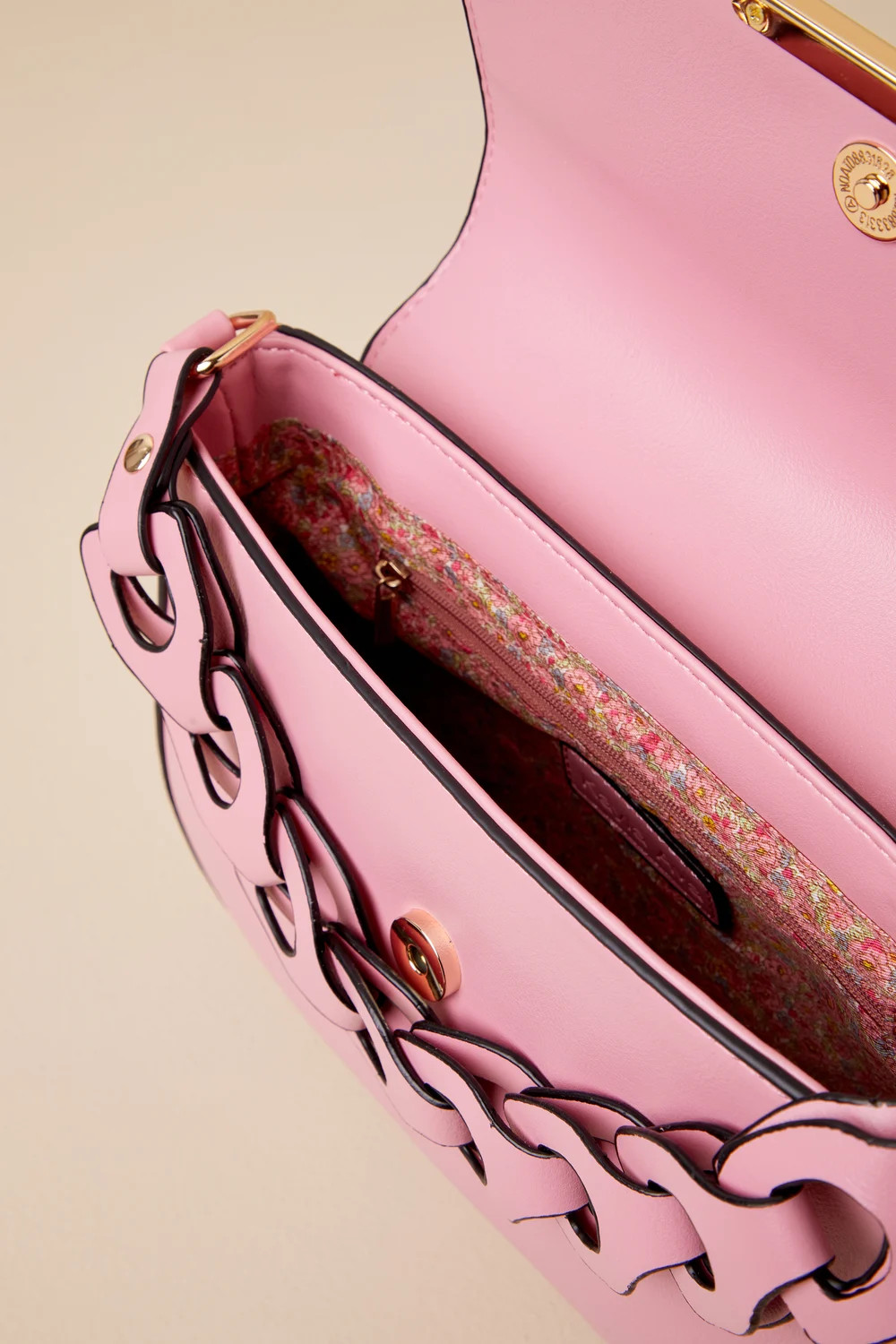 Perfect Moves Pink Interlocking Link Handbag | Lulus