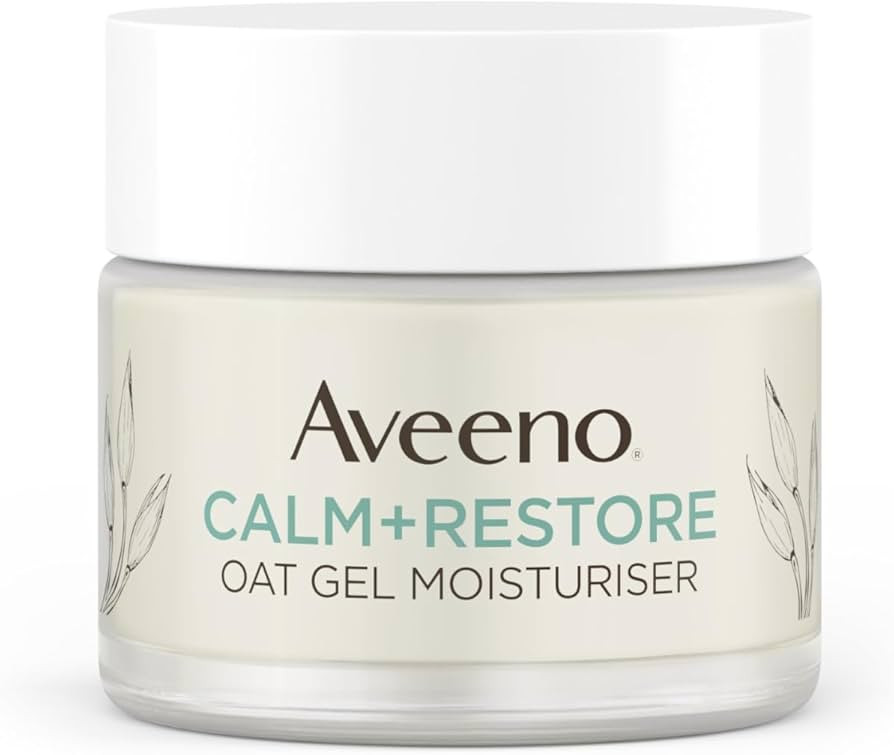 Aveeno Face Calm+Restore Oat Gel Moisturiser (1x 50ml), Face Moisturiser to Instantly Soothe and ... | Amazon (UK)