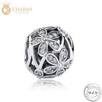 Crystal Daisy Flower Charm Genuine 925 Sterling Silver Fits Pandora Bracelet | Etsy (UK)