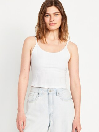 Fitted Ultra-Crop Ribbed Cami | Old Navy (US)