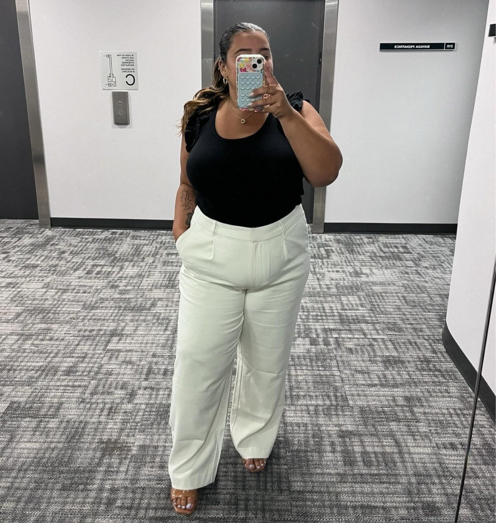 I think this is the absolute end of summer outfits for this year and I am so ready for my fall wardrobe again 🤩

Wearing an XL here, 240 lb, 5’1 
Casual work outfit 

Dress pants 
Old navy 

#LTKFindsUnder50 #LTKSaleAlert #LTKSeasonal