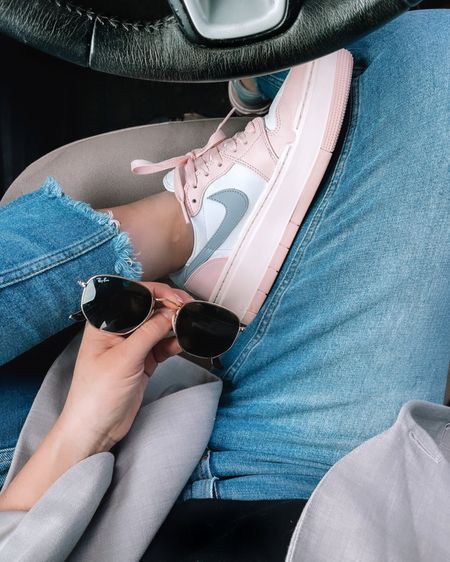My latest obsession is sneakers with a blazer. Love elevated causal. These platform Jordan’s are still in stock in a few colors and some stock in these exact ones! So cute & different from normal Jordan 1  

#LTKFind #LTKshoecrush #LTKSeasonal