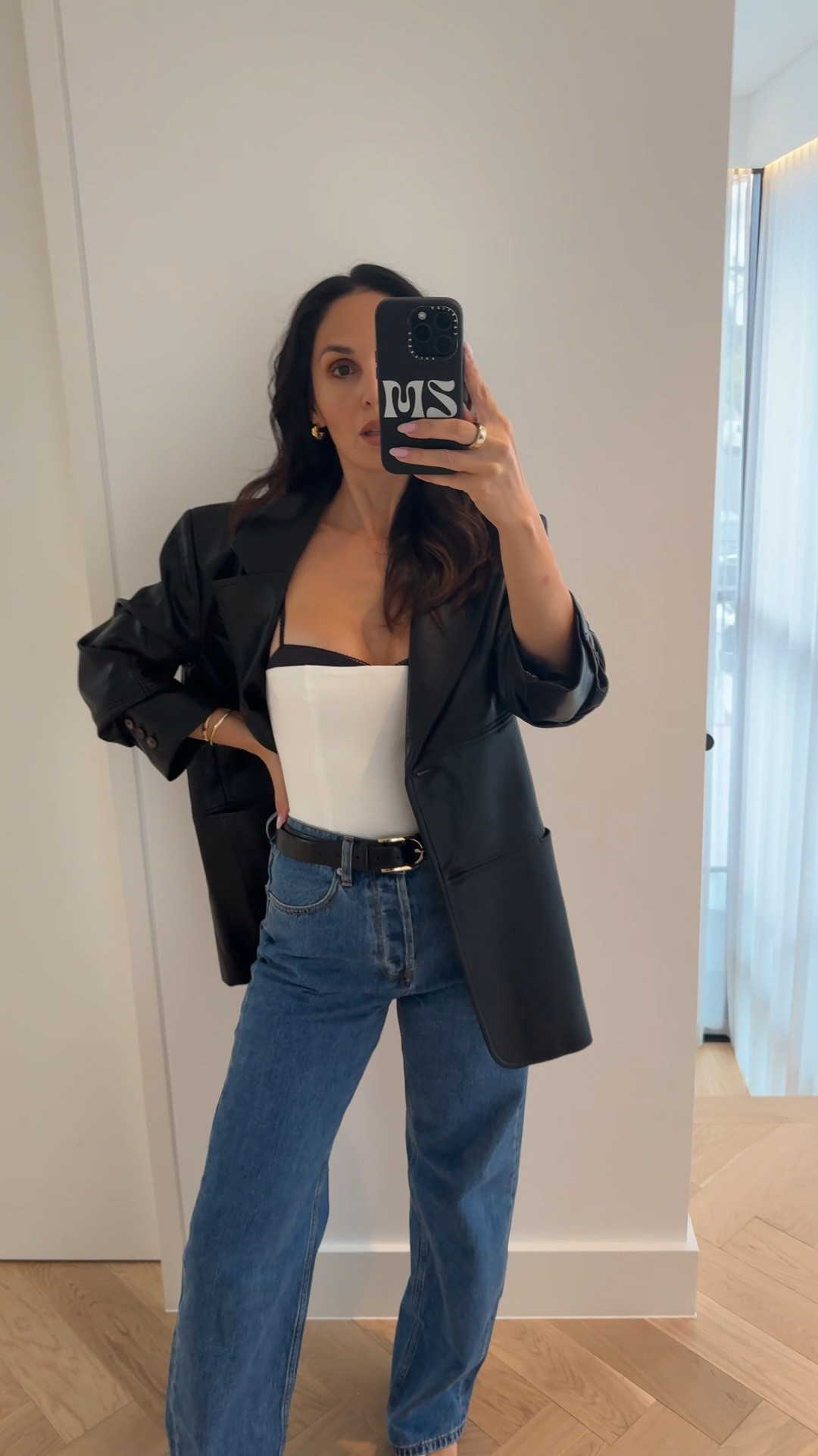 New leather blazer (faux) vibe 

#LTKautumn #LTKaustralia