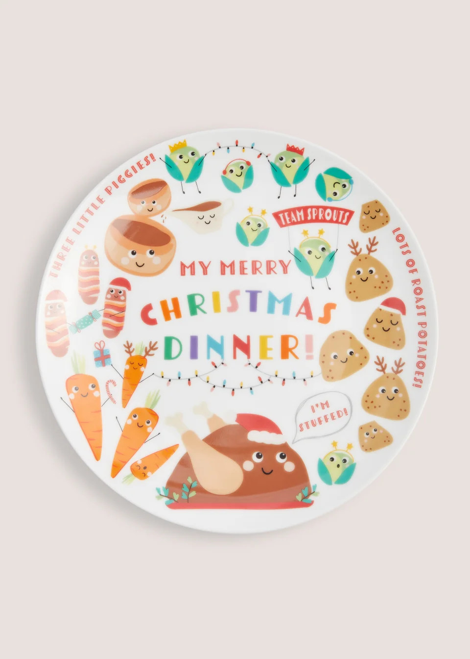 Kids Christmas Dinner Plate (24cm) | Matalan (UK)