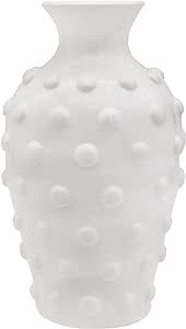 AuldHome Old-Fashioned White Hobnail Vase; Vintage Decor for Home, Office, Events | Amazon (US)