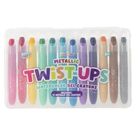 Anker Art Metallic Twist-Ups Watercolor Gel Crayons 12-Count | Five Below