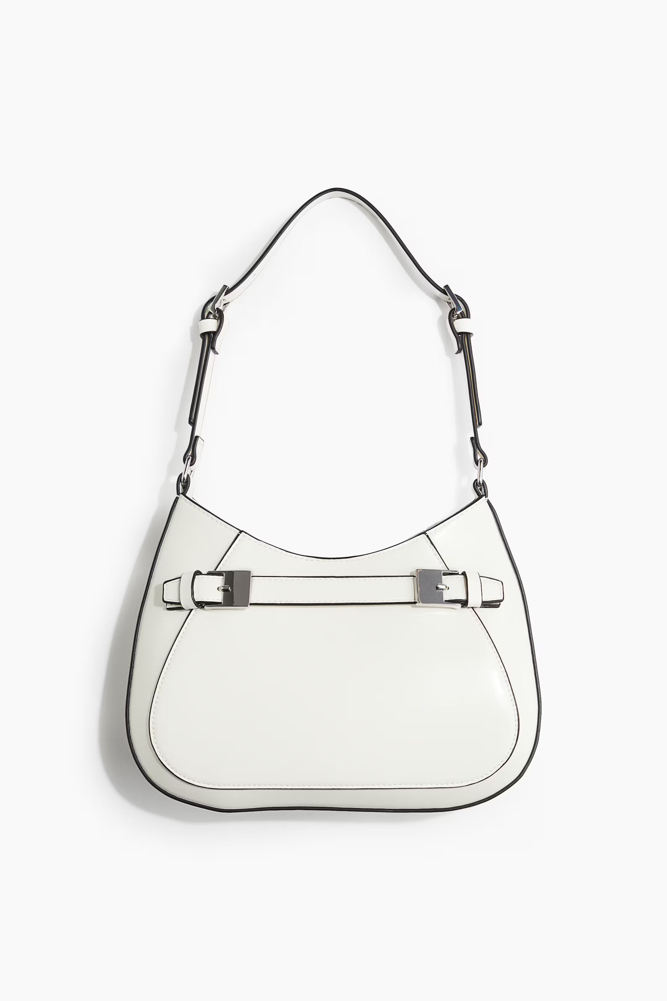 Strap-Detail Shoulder Bag - White - Ladies | H&M US | H&M (US + CA)