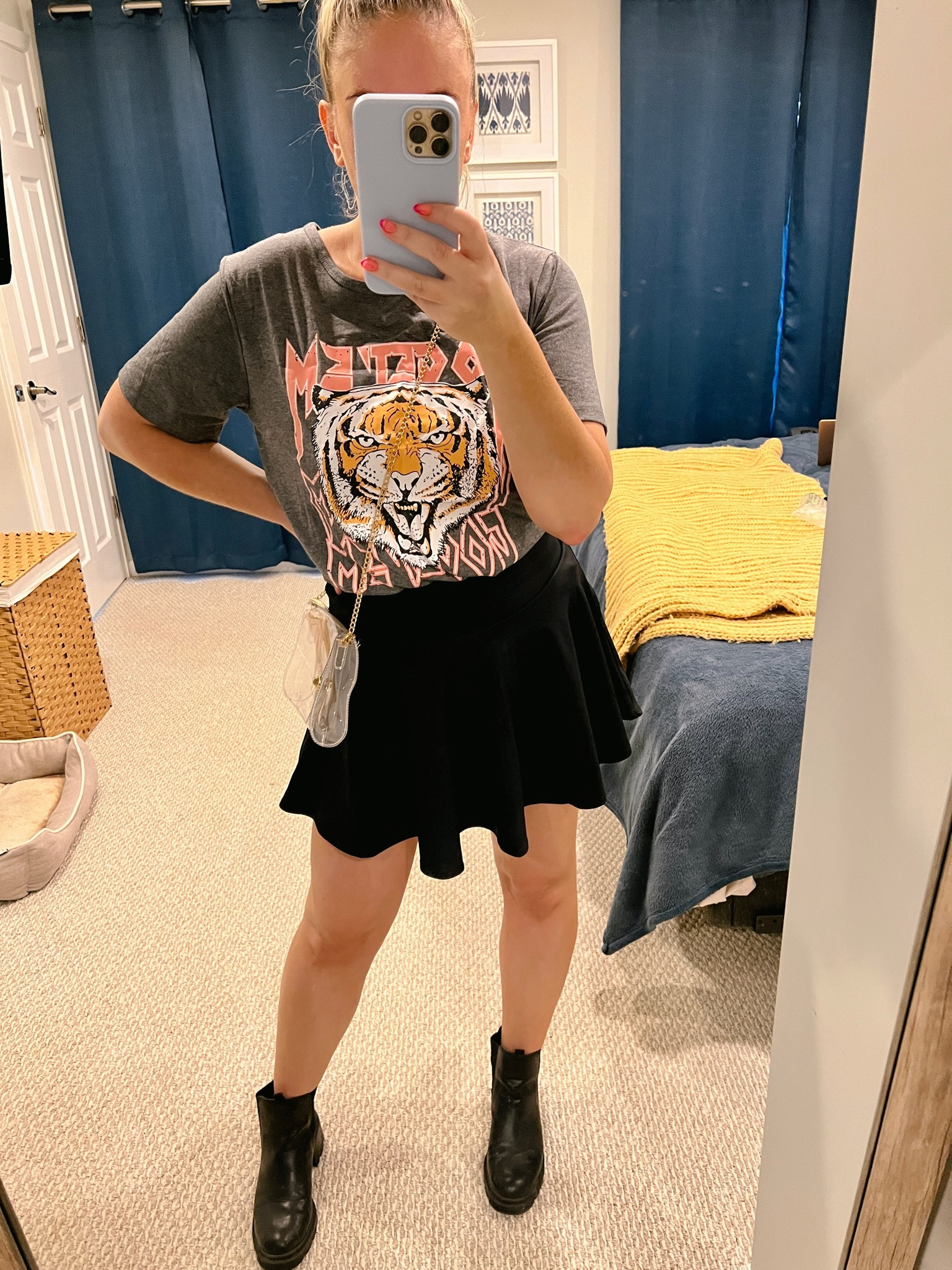Concert or festival outfit for Lollapalooza. From Amazon. Graphic tee run small. Wearing a large. Skirt is a medium, runs true to size. Skirt has built in shorts  

#LTKSeasonal #LTKunder50 #LTKFind