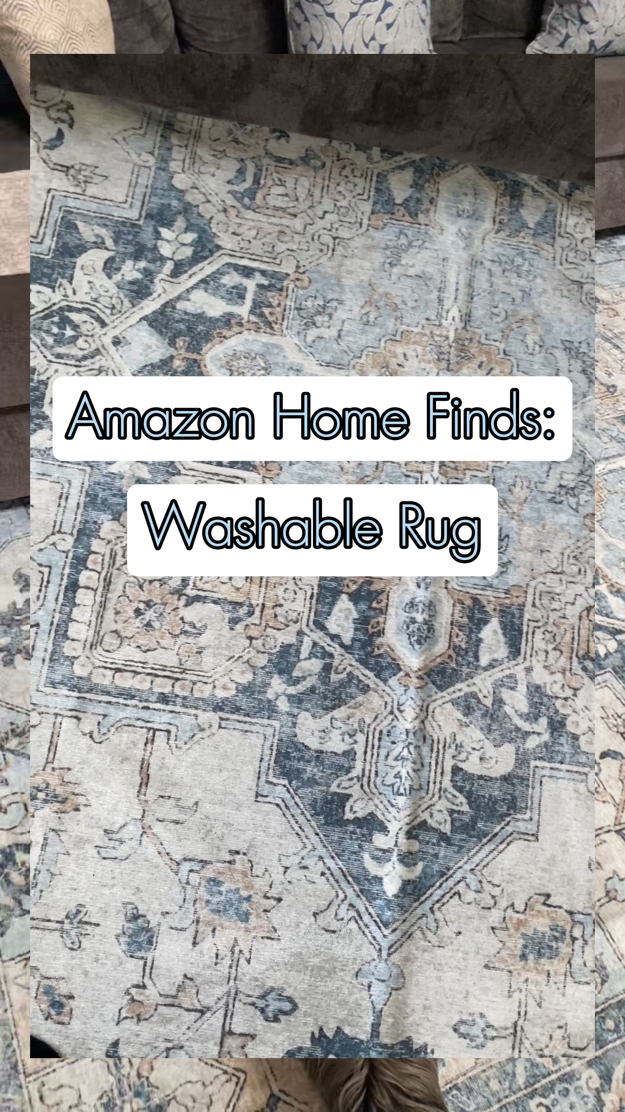This beautiful, washable rug was the perfect piece for my spring family room refresh. The colors and patterns brighten up the space and give it a new look. #springrefresh #familyroom #amazonhome #washablerug #springhomedecor #homedecor

#LTKSpringSale #LTKVideo #LTKhome