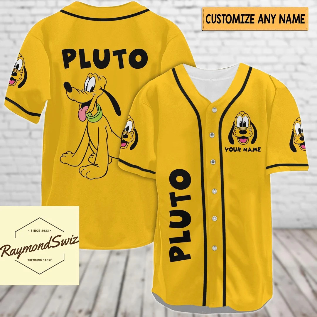 Halloween Pluto Dog Jersey, Disney Dog Jersey Men, Pluto Baseball Jersey Outfit, Shirt for Men, C... | Etsy (US)