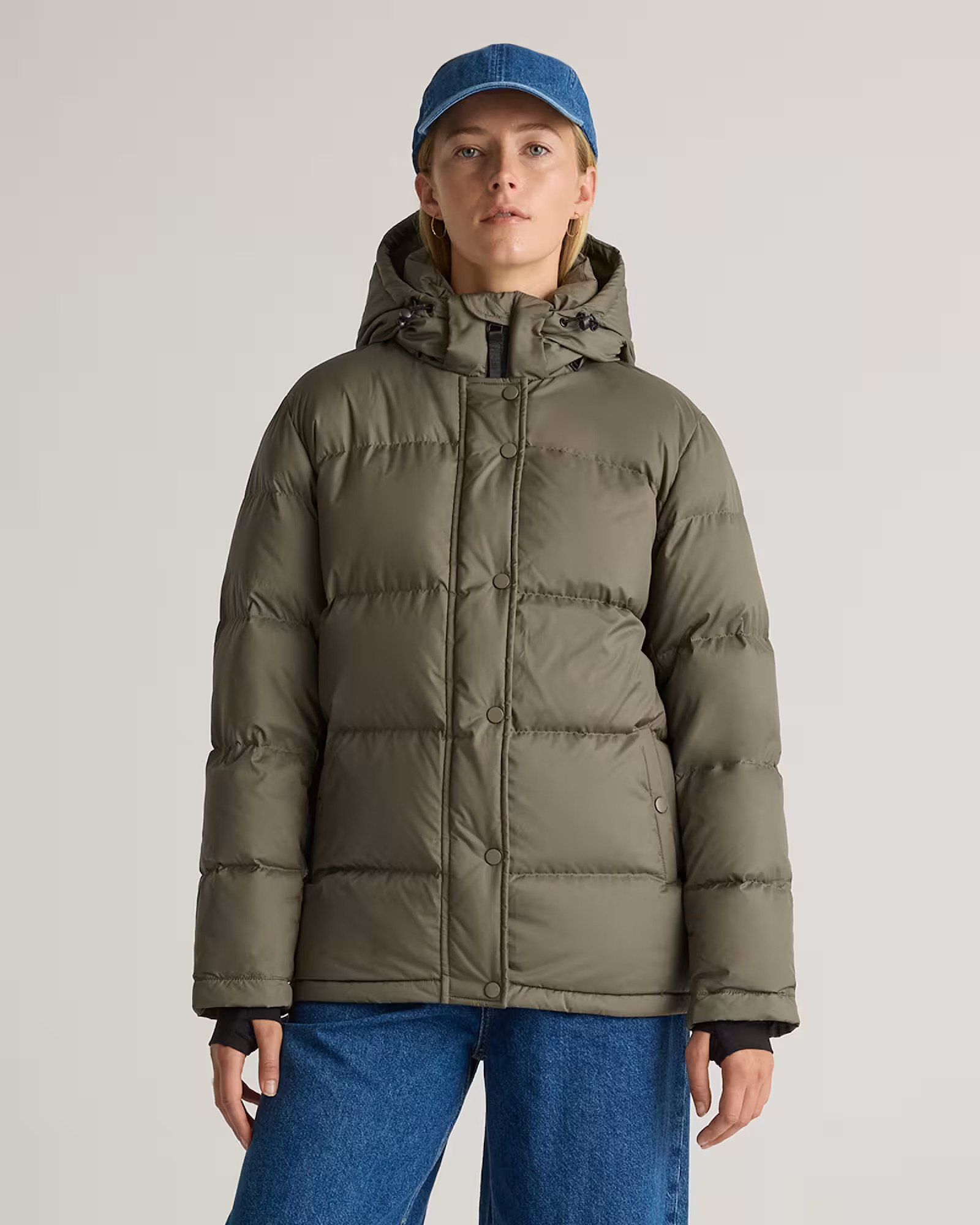 Responsible Down Puffer Jacket in Faded Cargo | Quince