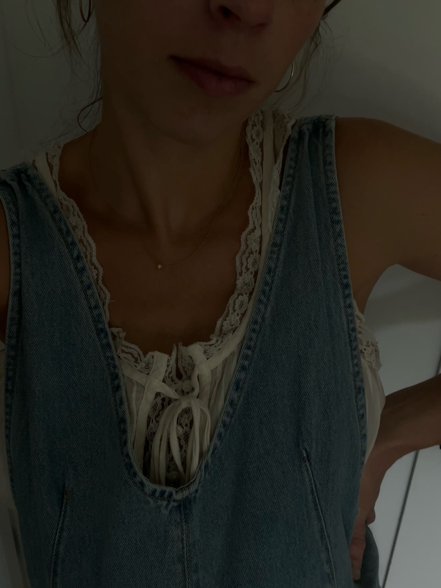 Summer to fall outfit. Jean overalls. Lace top. 

#LTKU #LTKBump #LTKMidsize