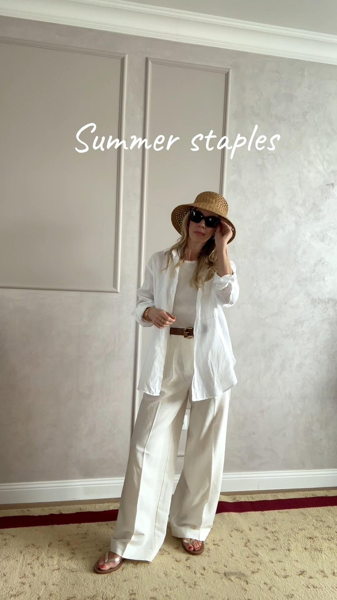 Summer vacation outfit, beach vacation, straw bucket hat, linen shirt, white linen pants, H&M linen shirt 

#LTKSaleAlert #LTKgrwm #LTKTravel