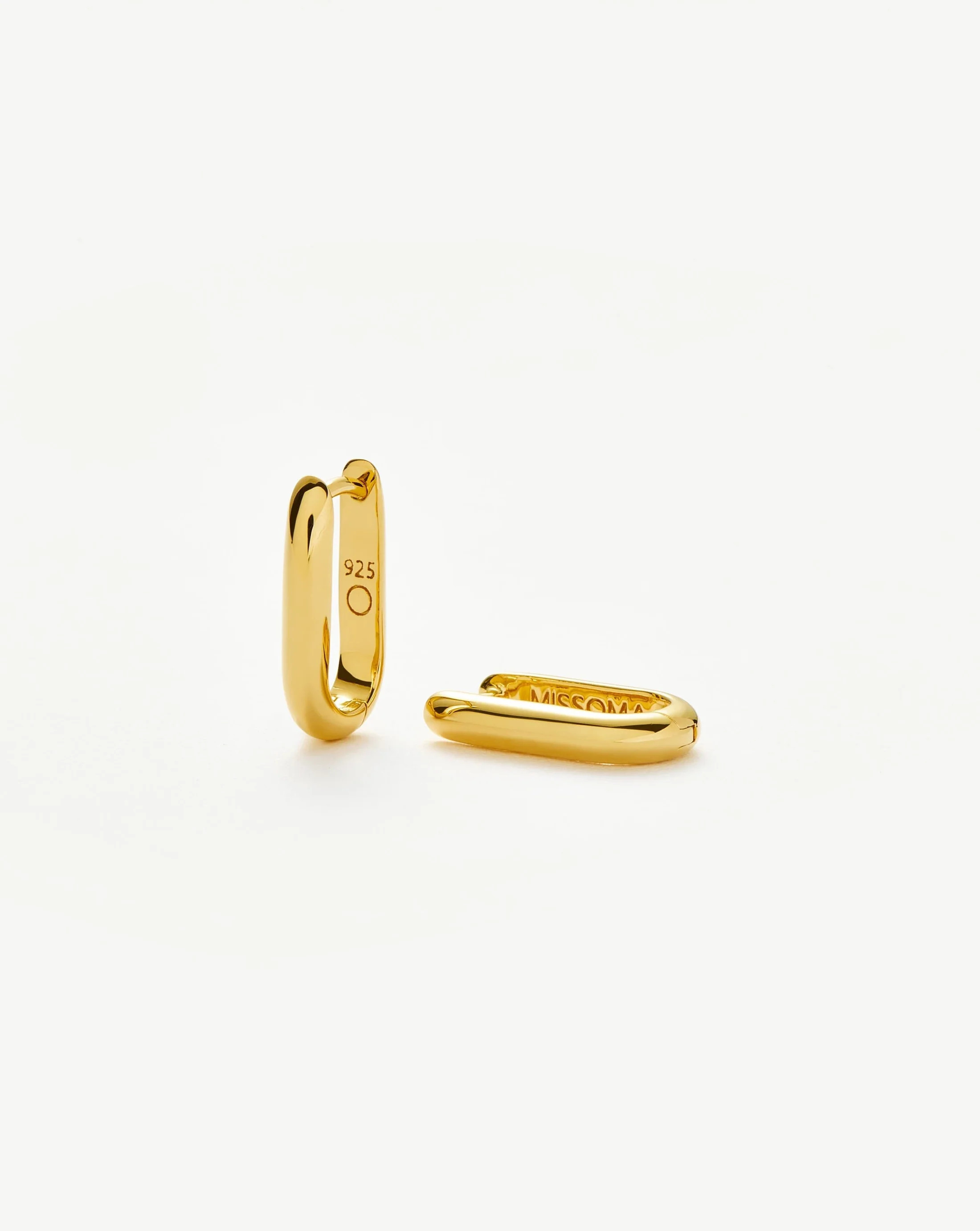 Classic Ovate Hoop Earrings | Gold | Missoma UK | Missoma UK