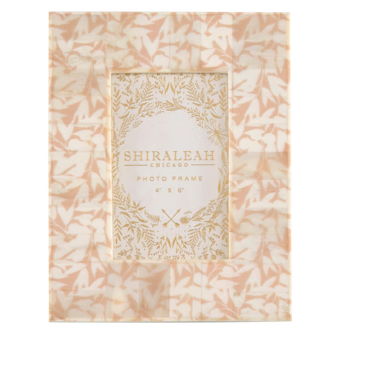 Raj Blush Floral "4 X 6" Picture Frame - Shiraleah | Target