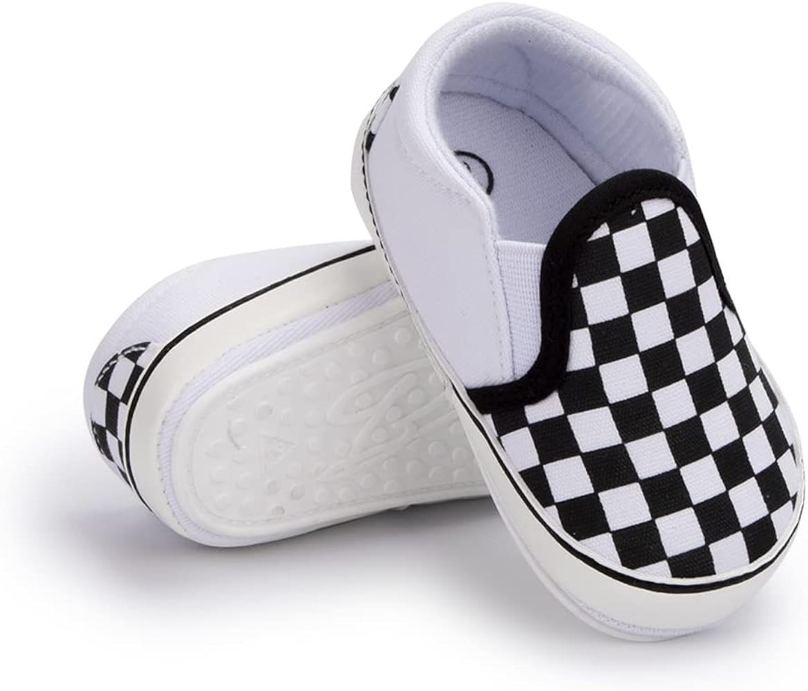 Jikkior Infant Baby Girls Boys Canvas Shoes Soft Sole Toddler Slip On Newborn Crib Casual Sneaker... | Amazon (US)