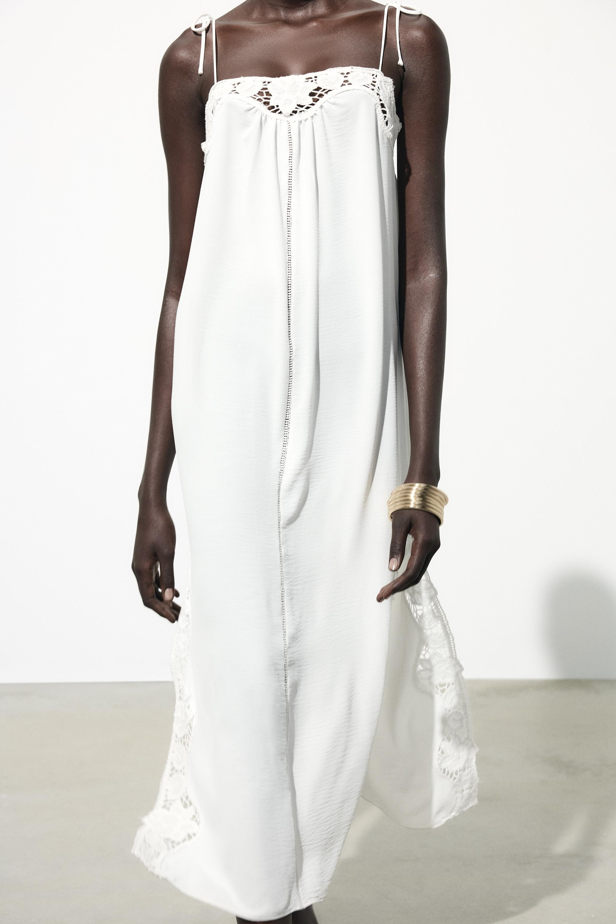 LONG CROCHET DRESS | Zara UK