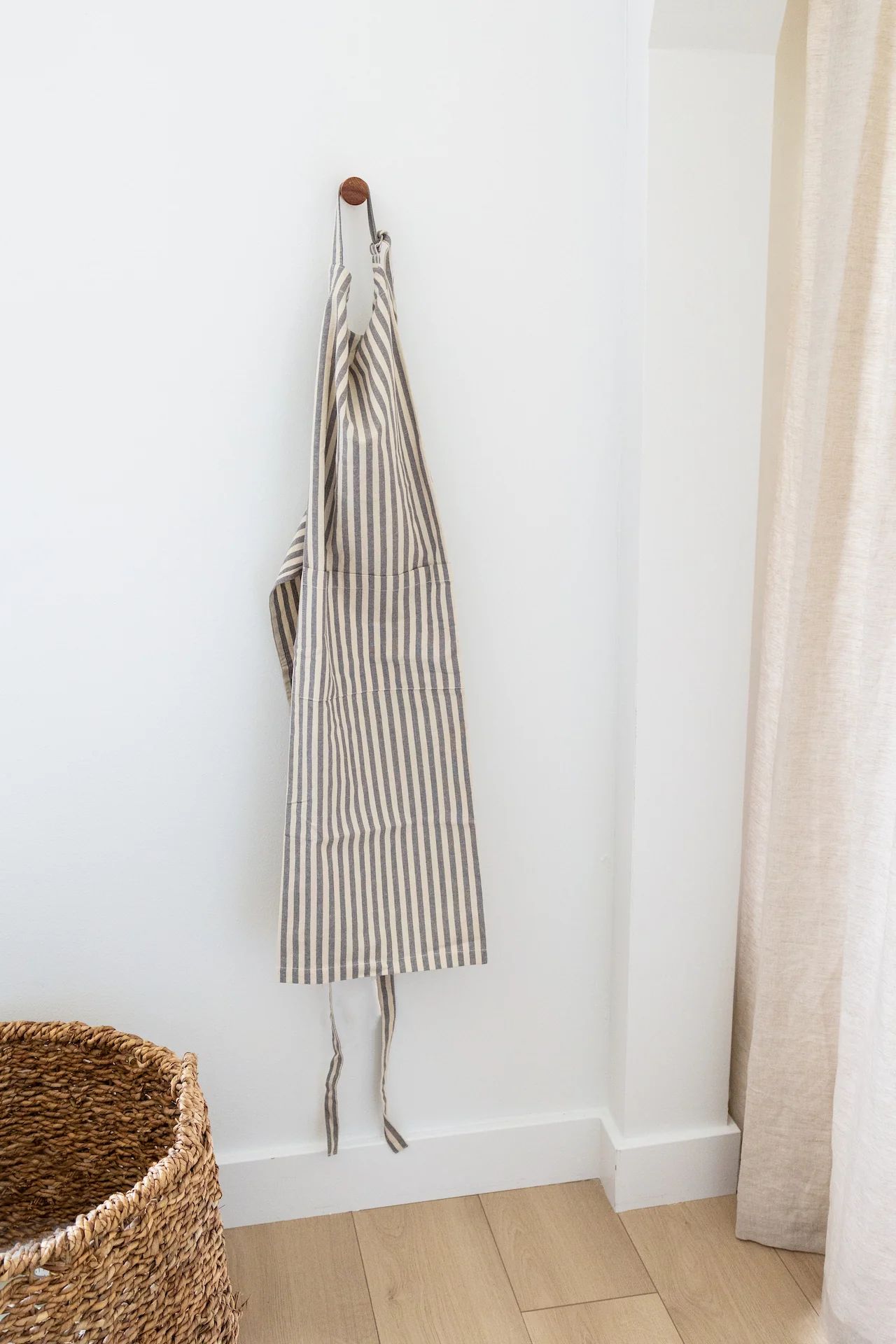 Cotton Striped Apron with Pocket | Joy Meets Home