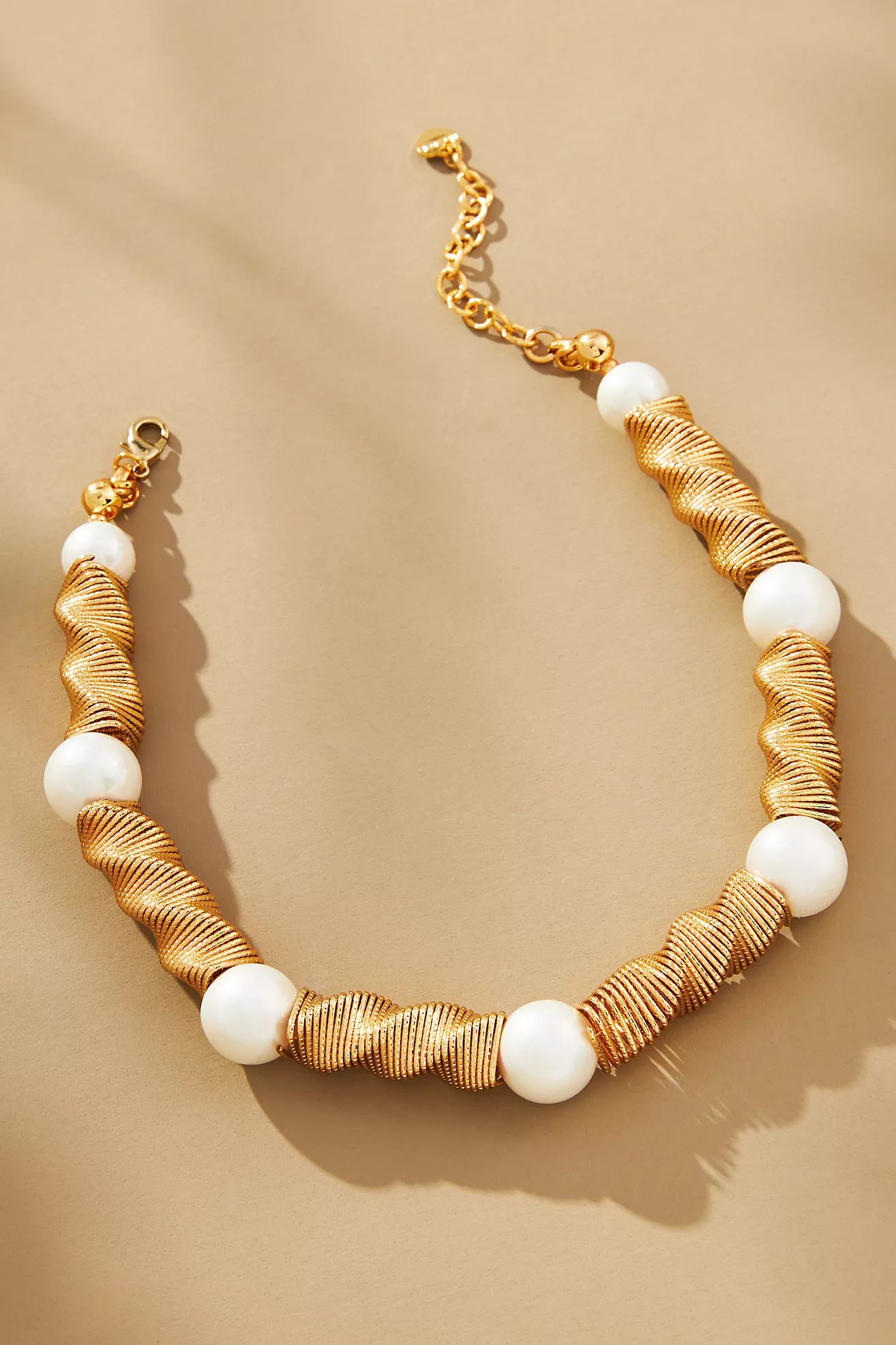Pearl Slinky Spiral Necklace | Anthropologie (US)