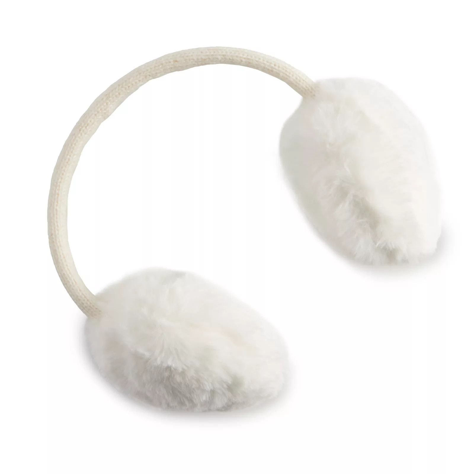 Women's LC Lauren Conrad Faux-Fur Earmuffs, White | Kohl's