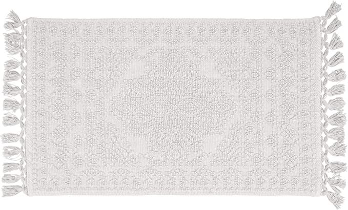 French Connection – Nellore Bath Mat | Woven and Beaded Bathroom Rug | 100% Cotton | Premium Ba... | Amazon (US)