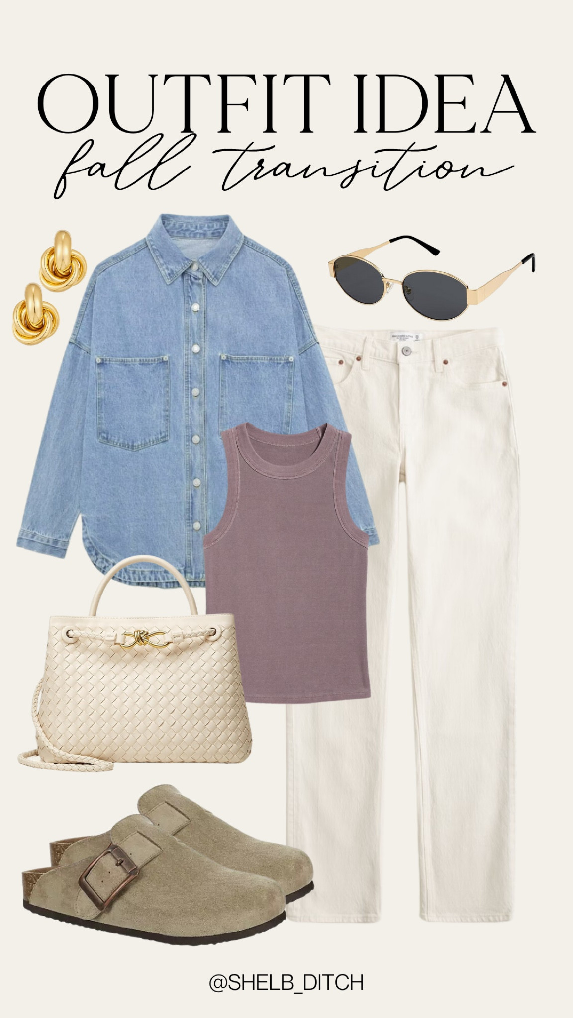 Fall Transition Outfit | Fall Fashion | Cream Pants | Denim Button Up 

#LTKFindsUnder50 #LTKFindsUnder100 #LTKStyleTip