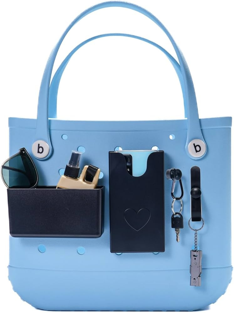 glass and phone Organizer Compatible with Bogg Bag, Black | Amazon (US)