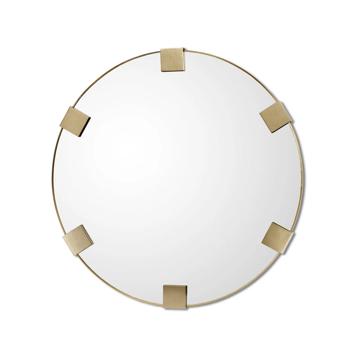 Nippon Flat Metal Beveled Wall Mirror | Perigold