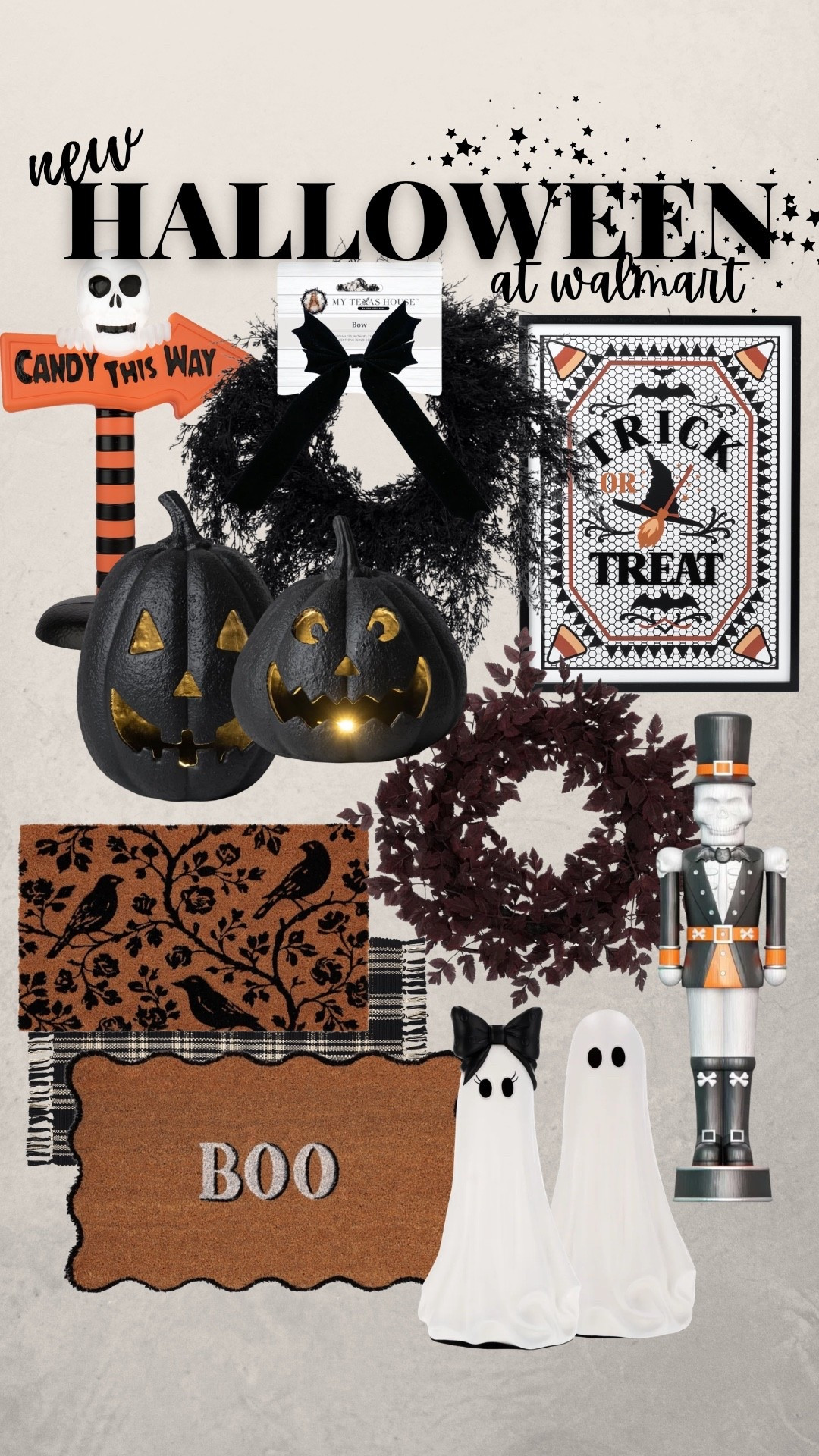 walmart understood the halloween assignment this year 👻🎃🖤 i rounded up some of my favorite new halloween finds, from the cutest ghost decor to pumpkins, wreaths + porch finds!

#LTKSeasonal #LTKHome #LTKKids