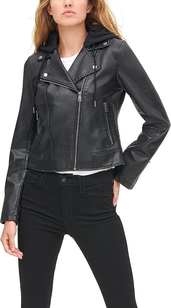Levi's Women's The Classic Faux Leather Moto Jacket (Regular & Plus Size) | Amazon (US)