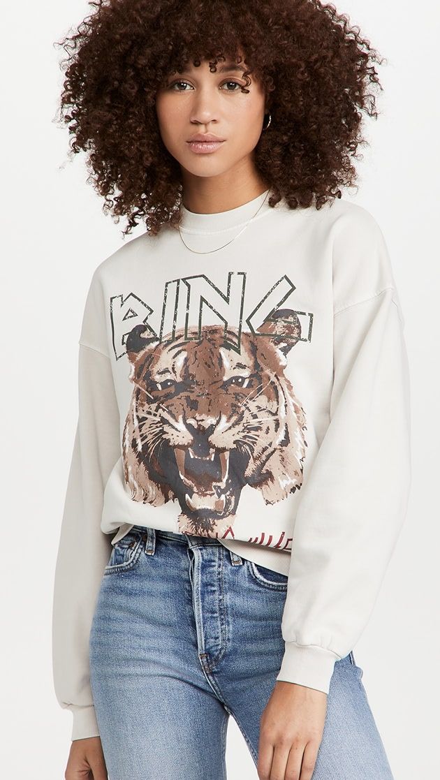 ANINE BING Tiger Sweatshirt | SHOPBOP | Shopbop