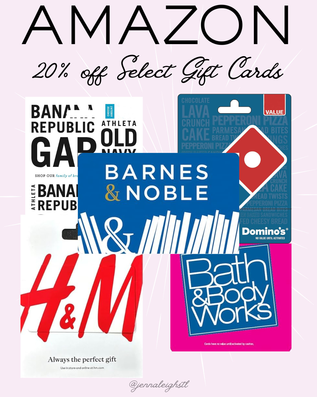 Last minute gift idea made easy. Amazon has select gift cards 20% off right now. 

 #LTKGiftGuide #LTKHoliday #LTKSaleAlert