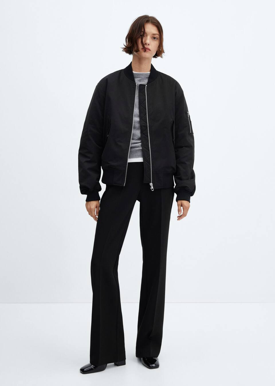 Oversized bomber jacket -  Women | Mango United Kingdom | MANGO (UK)