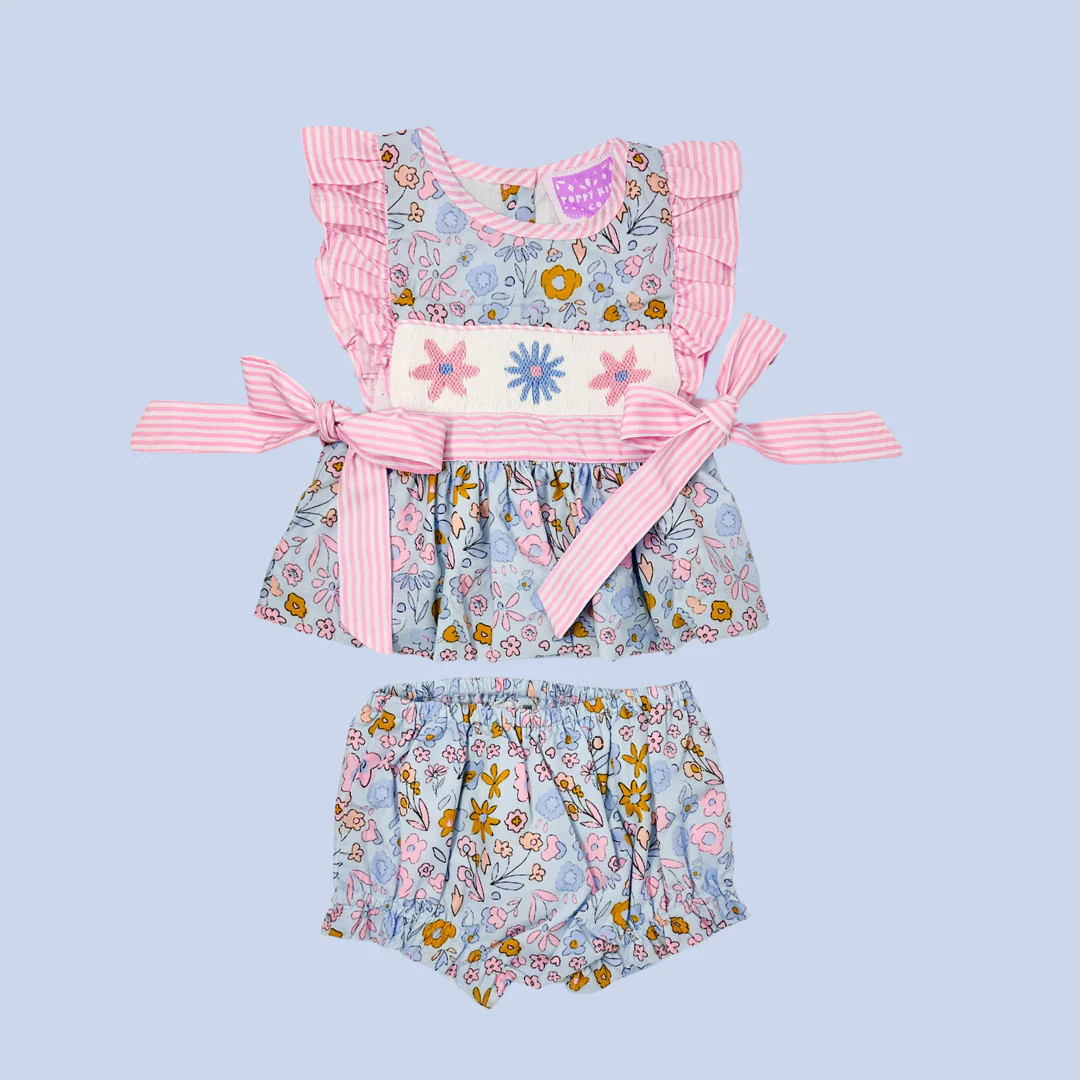 Bloom Diaper Cover Set (FINAL SALE) | Poppy Kids Co