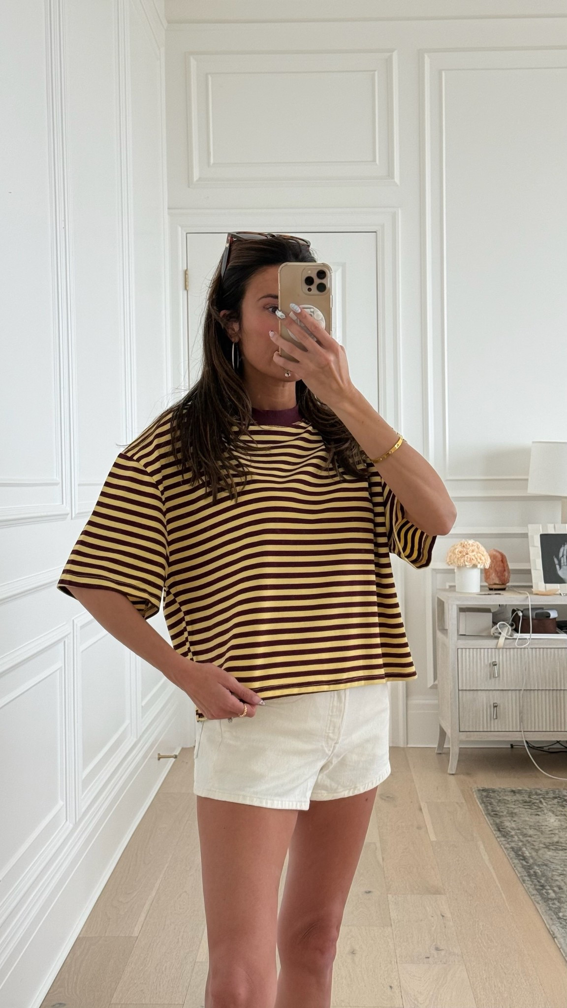 Obsessed with these short sleeve stripe tees! Under $30!

@amazon @amazonfashion

Spring outfit, spring break outfit, mom outfit, casual outfit, denim shorts, jean shorts 

#LTKootd #LTKOver40 #LTKspring