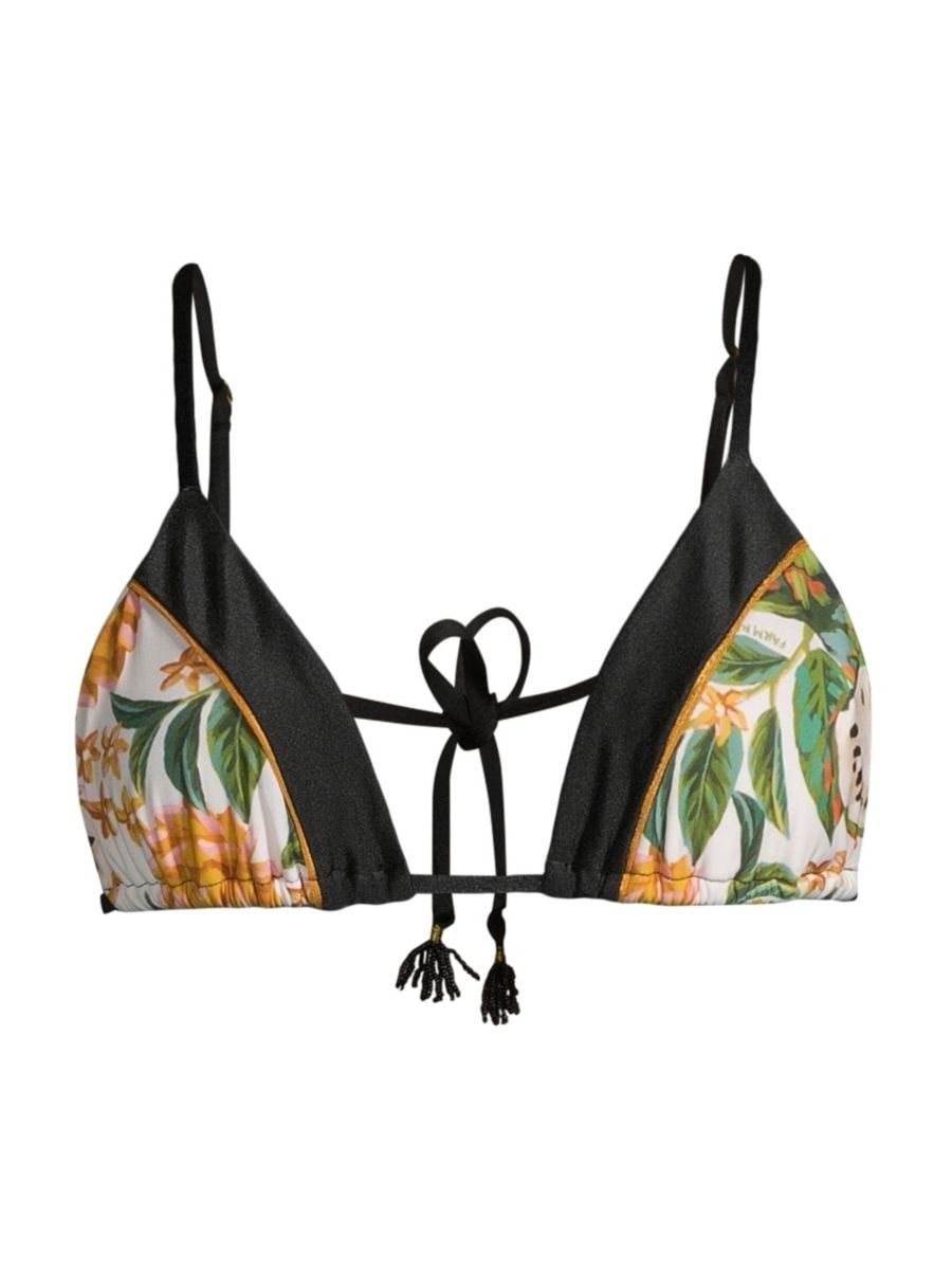 Biriba Papaya Triangle Bikini Top | Saks Fifth Avenue
