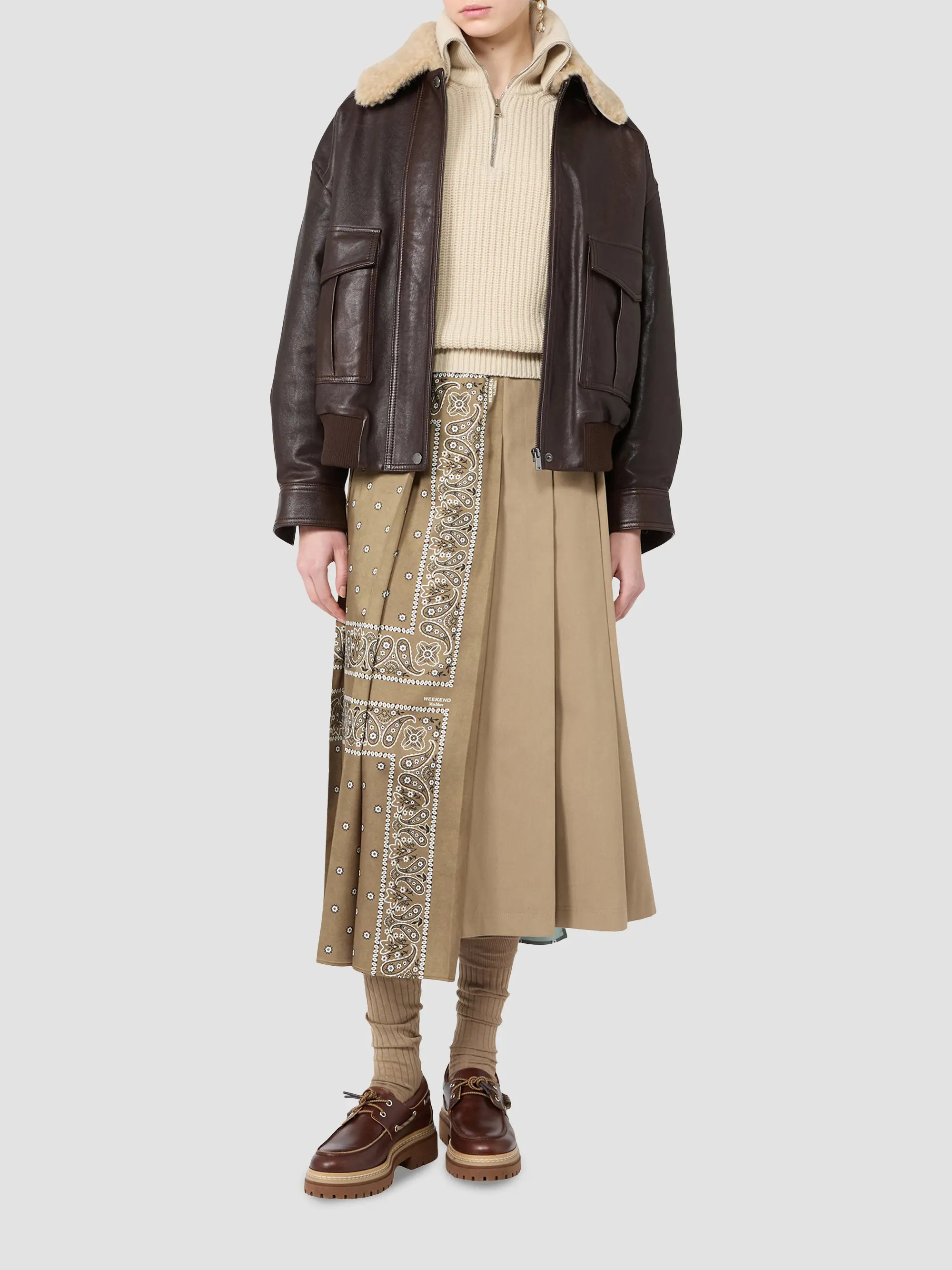 Weekend Max Mara Twill Skirt | Saks Fifth Avenue | Saks Fifth Avenue