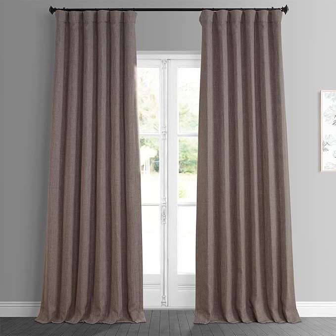 HPD Half Price Drapes BOCH-LN185-P Linen Room Darkening Curtain (1 Panel) 50 X 96, BOCH-LN18541-9... | Amazon (US)