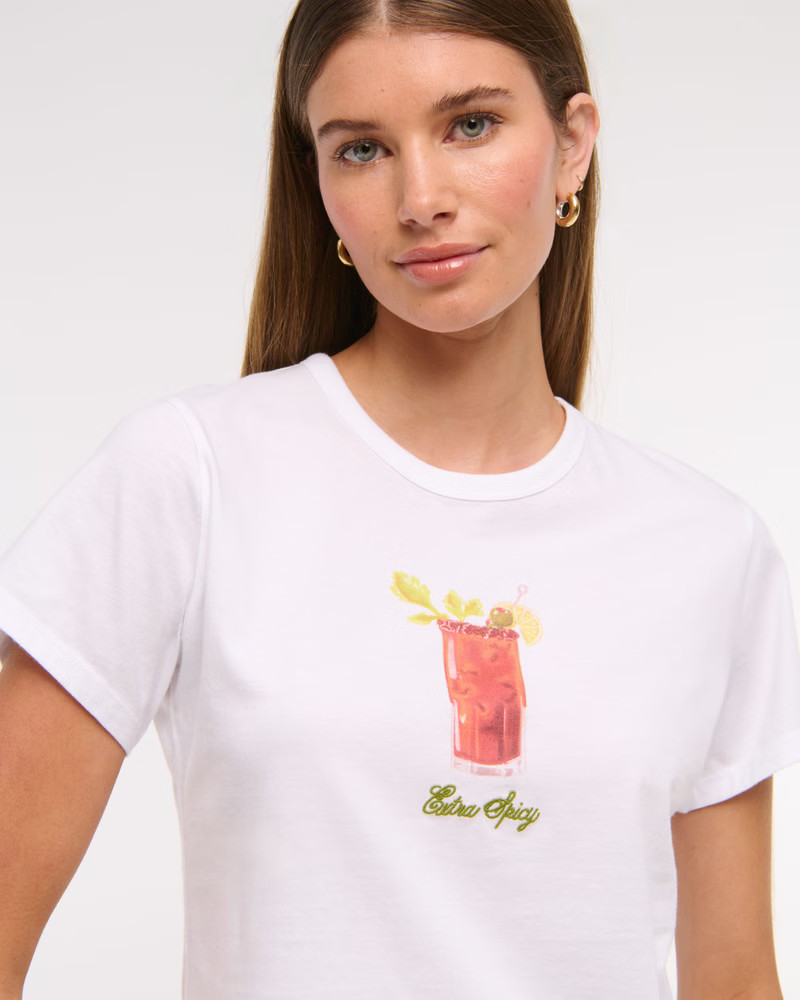 Short-Sleeve Bloody Mary Graphic Skimming Tee | Abercrombie & Fitch (US)