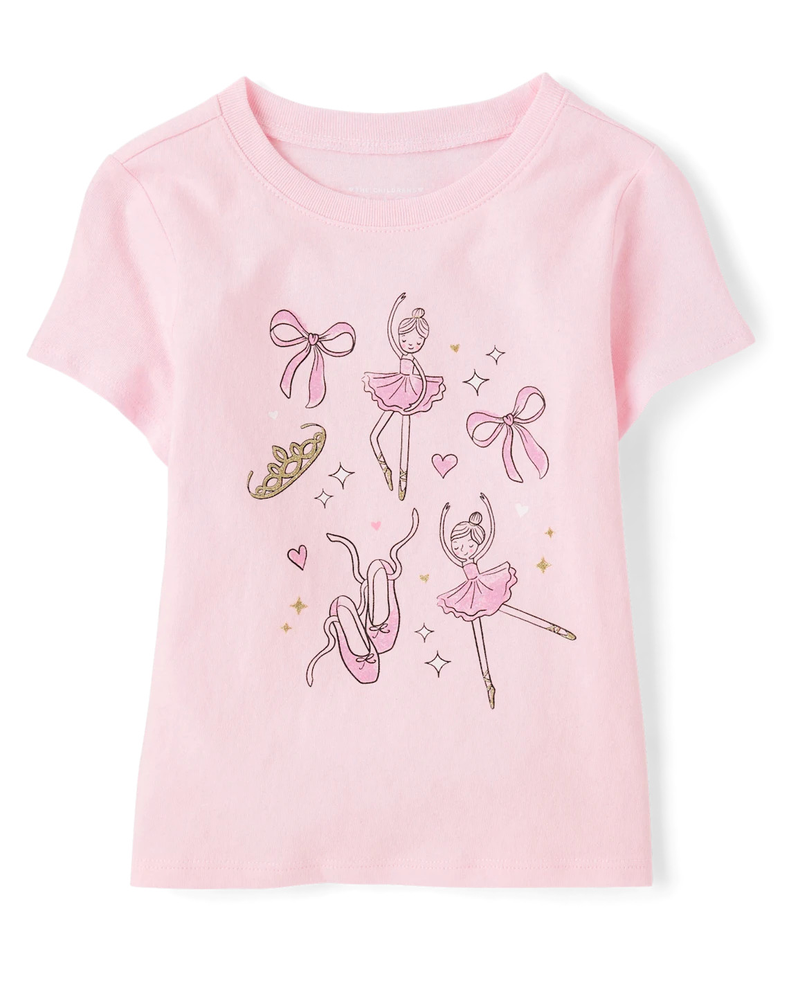 Baby And Toddler Girls Ballet Graphic Tee - pink | The Children's Place